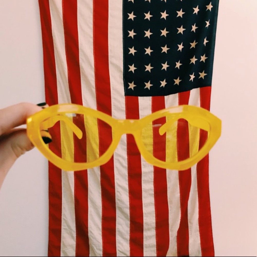 Vintage yellow sunglasses